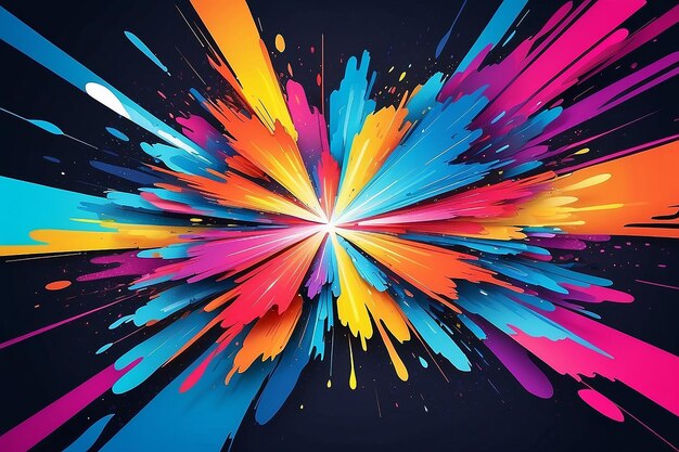 Abstract blast colorful background