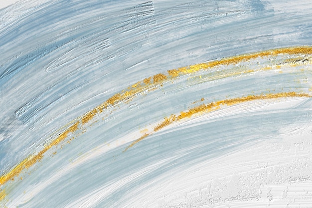 Abstract blauw olieverfschilderijkunstpatroon, omslagontwerp, gouden lijn decoratief schilderen