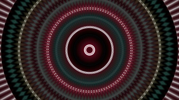 abstract blinking spreading circle shapes animation effect of mandala hypnotic radial rings