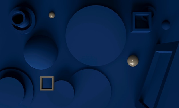 Abstract Blue 3D Background