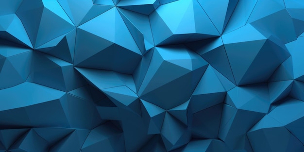 Abstract blue 3D extruded voronoi blocks background Generative AI AIG21