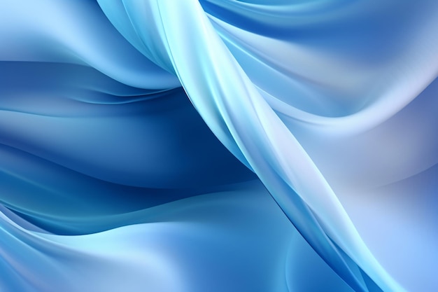 Abstract blue 3d waves background banner