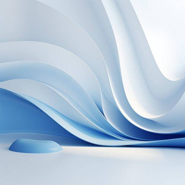 写真 抽象的な青と白の背景