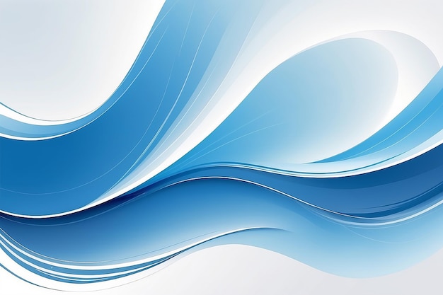 写真 抽象的な青と白の波の背景 テンプレートのイラスト