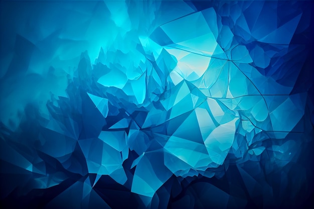 Abstract blue background futuristic wavy illustration computergenerated image Generative AI