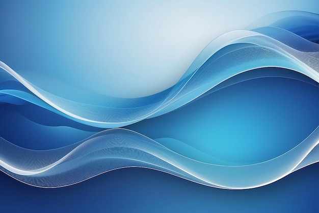 Abstract blue background wallpaper of waves veil texture