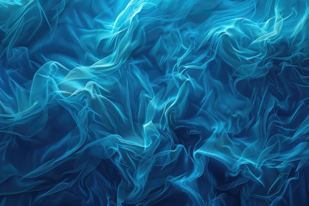 Abstract blue background wave or veil texture