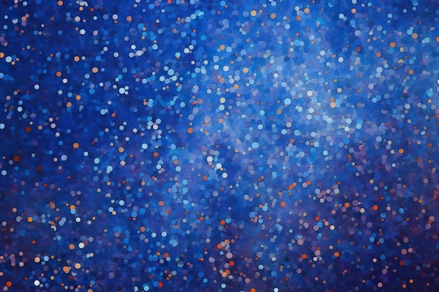 Photo abstract blue background with bokeh defocused lights and stars