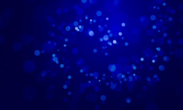 Abstract blue background with bokeh