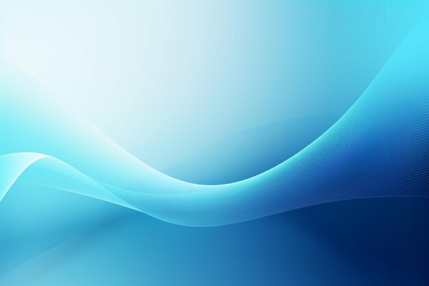 Photo abstract blue background with a curved design and a blury background generative ai