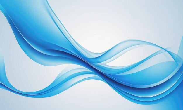 Abstract blue background with curves