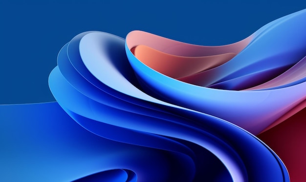 Abstract blue background with fluid wavy elements banner artwork for covers wallpapers and headers