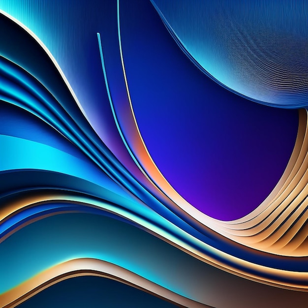 abstract blue background with smooth lines