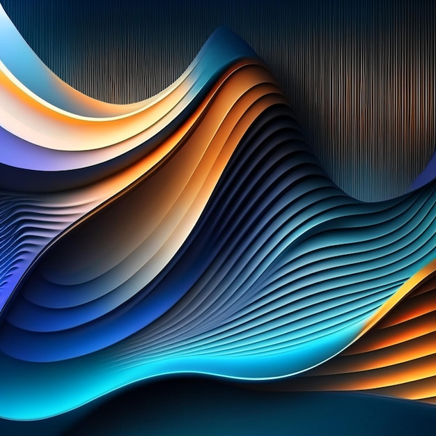 abstract blue background with smooth lines