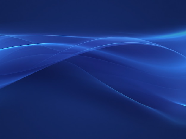 Abstract blue background with smooth lines