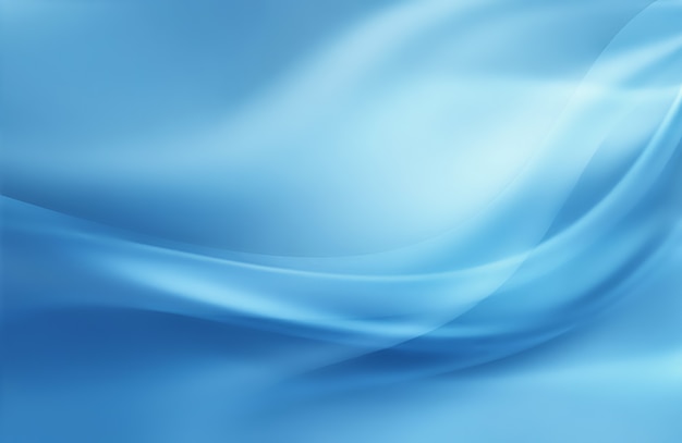 Abstract blue background with smooth lines