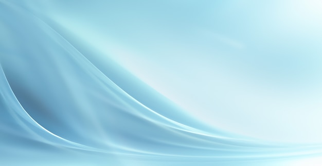 Abstract blue background with smooth lines