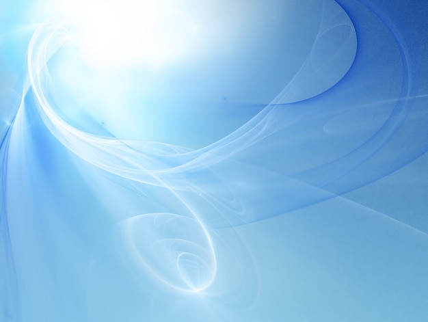 Abstract blue background with smooth lines