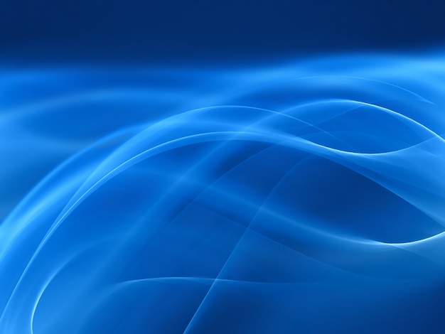 Abstract blue background with smooth lines