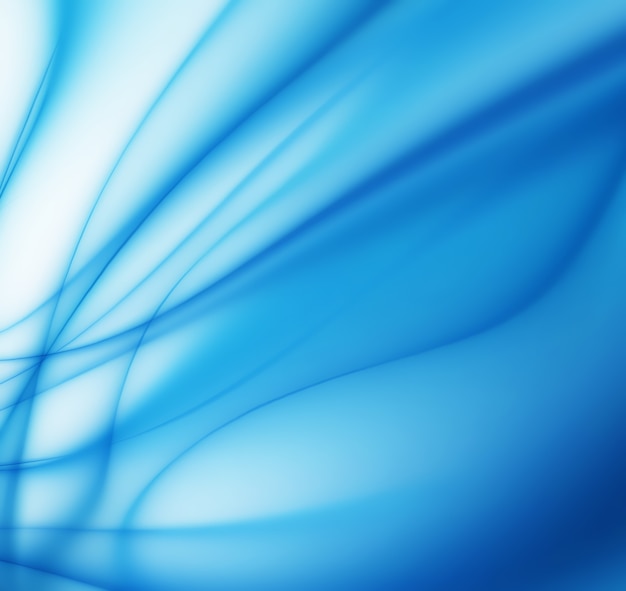 Abstract blue background with smooth lines