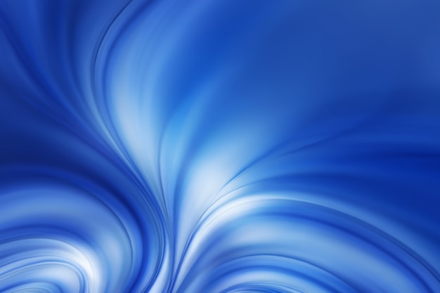 Photo abstract blue background with smooth lines