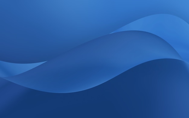 Abstract blue background with smooth lines