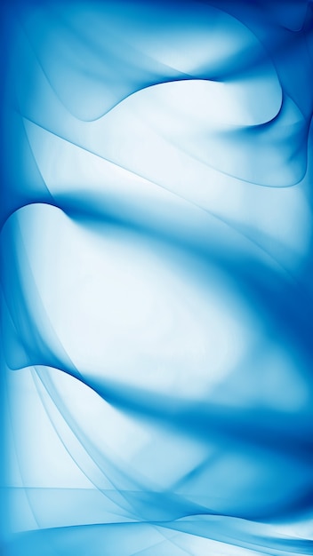 Photo abstract blue background with smooth lines