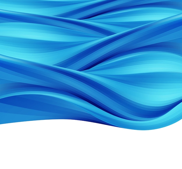 Abstract blue background with smooth lines