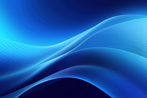 abstract blue background with smooth shining lines