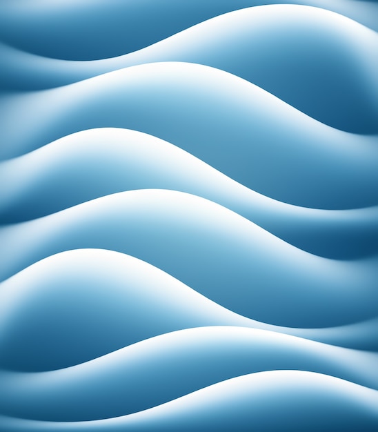 Abstract blue background with smooth shining lines