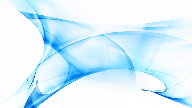 Abstract blue background with smooth shining lines