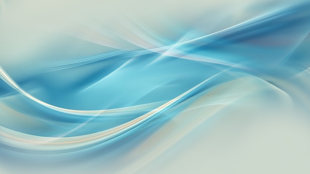 Abstract blue background with smooth shining lines