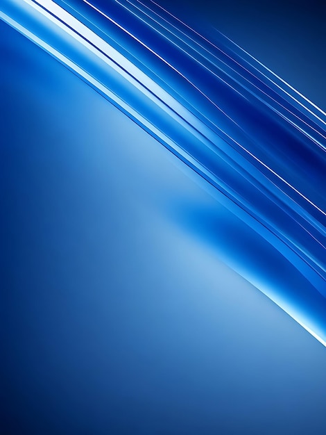 Abstract blue background with smooth shining lines