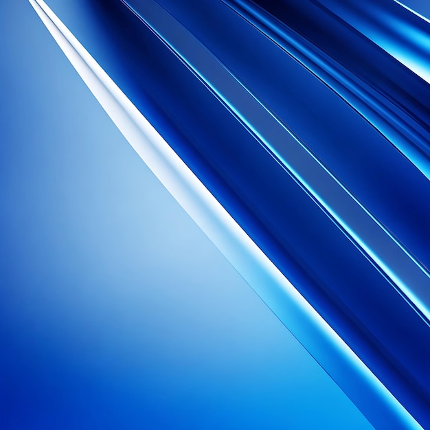 Abstract blue background with smooth shining lines