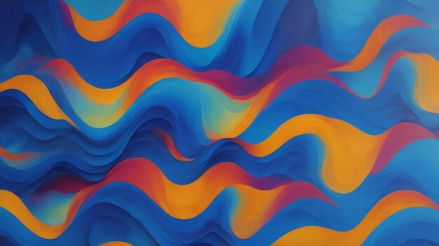 Abstract blue background with waves