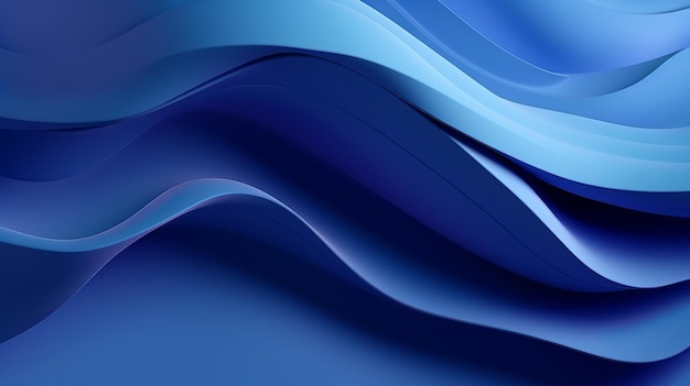 An abstract blue background with wavy shapes