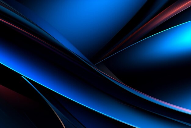 Abstract blue and black background generative ai