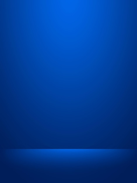 Abstract blue and black gradient Plain studio background