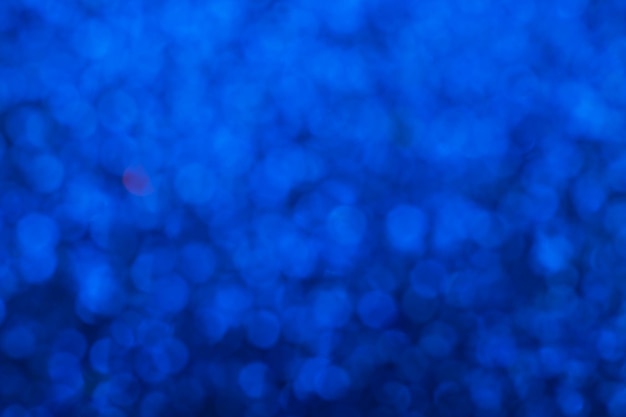 Abstract blue blurred bokeh background