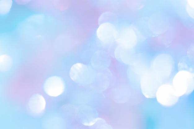 Abstract blue blurred bokeh background