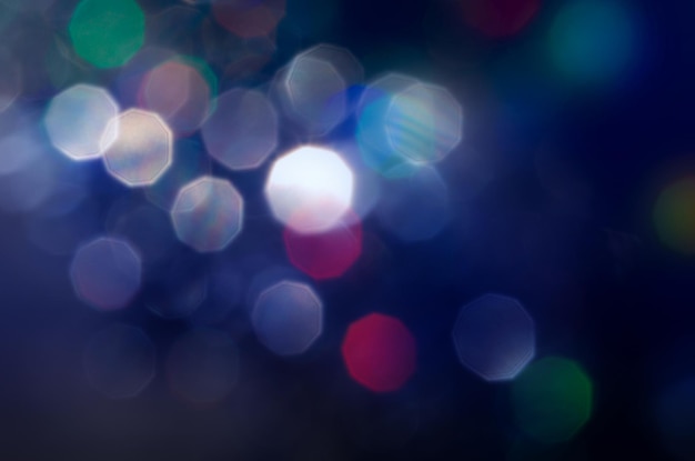 Abstract blue blurred bokeh background