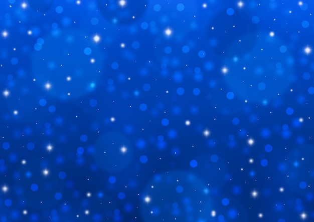 Abstract blue bokeh background