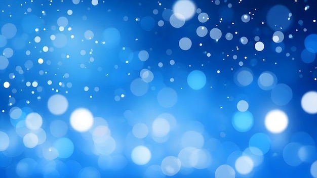 Photo abstract blue bokeh background