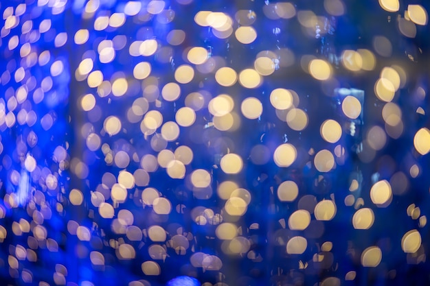 Abstract blue bokeh 