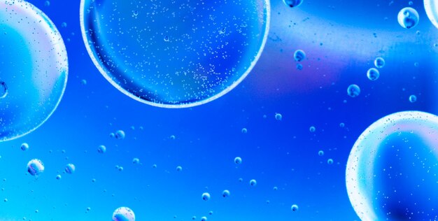 Abstract Blue Bubbles