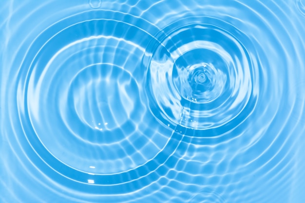 Фото Абстрактная синяя круглая волна капли воды