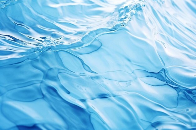 Abstract blue color water wave pure natural swirl pattern texture