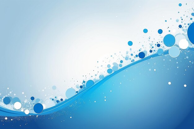 Abstract blue copy space background with spots