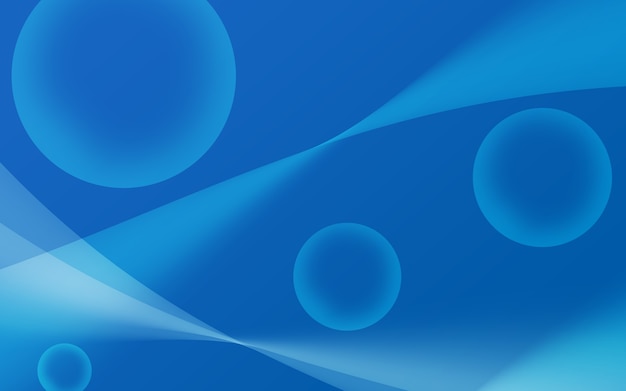 Abstract Blue Curve Background Illustration