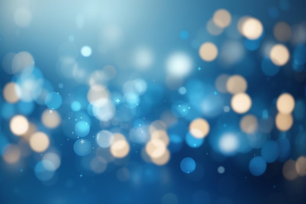 Abstract Blue Defocused bokeh background